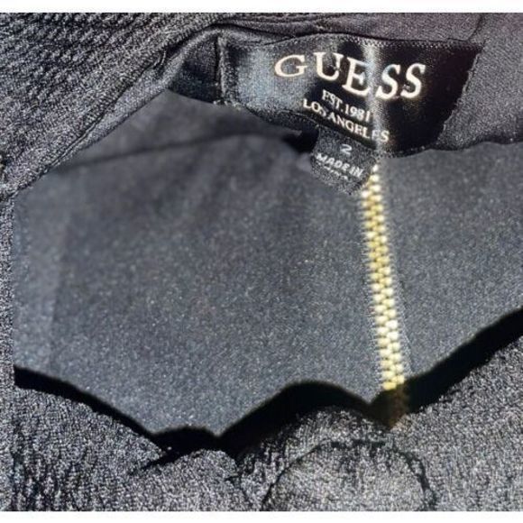 Guess‎ Dress Womens Size 2 Black Sleeveless Knee Length Dress - Picture 2 of 6